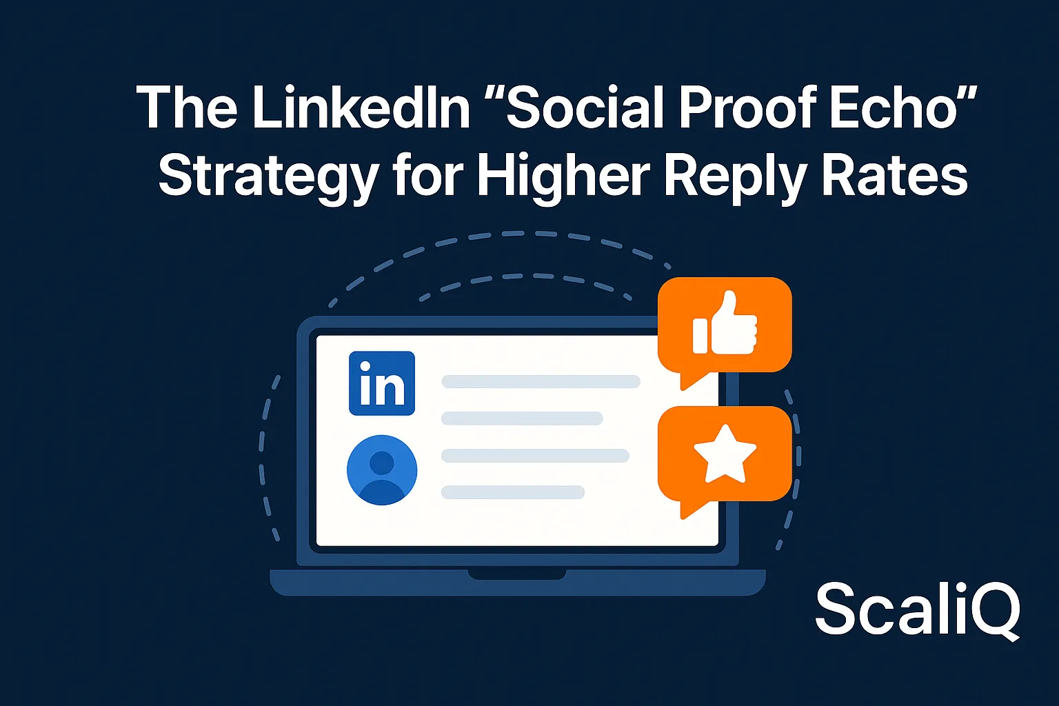 LinkedIn message thread with credibility badges and reply highlights, showing trust signals boosting responses