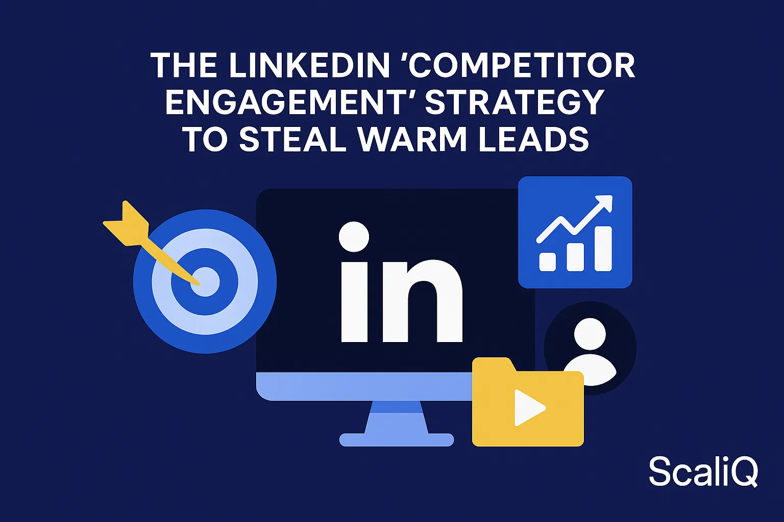 LinkedIn prospecting dashboard highlighting competitor engagement signals and warm lead opportunities