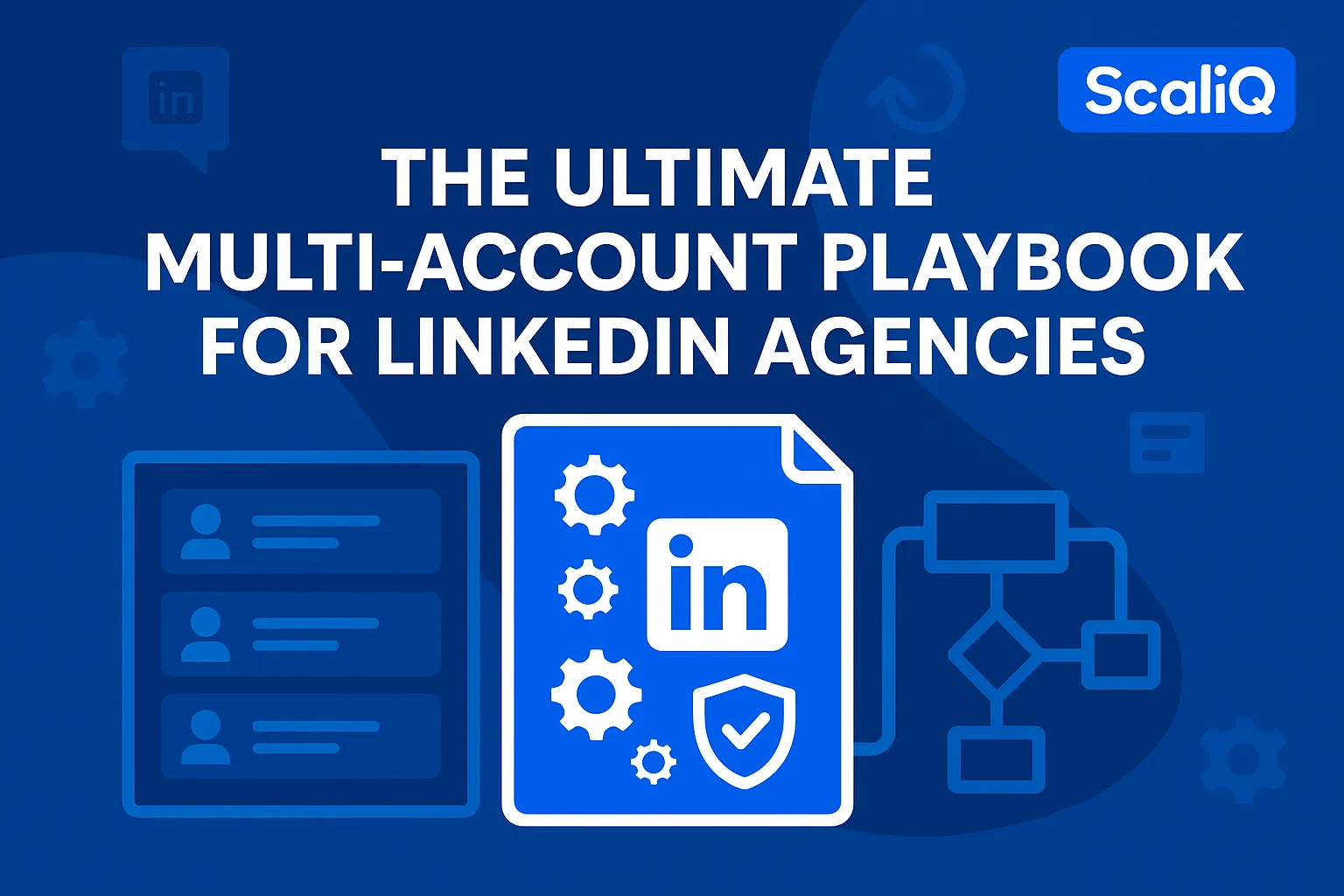 A professional team reviewing LinkedIn account strategies, highlighting automation and reporting tools for agency growth.