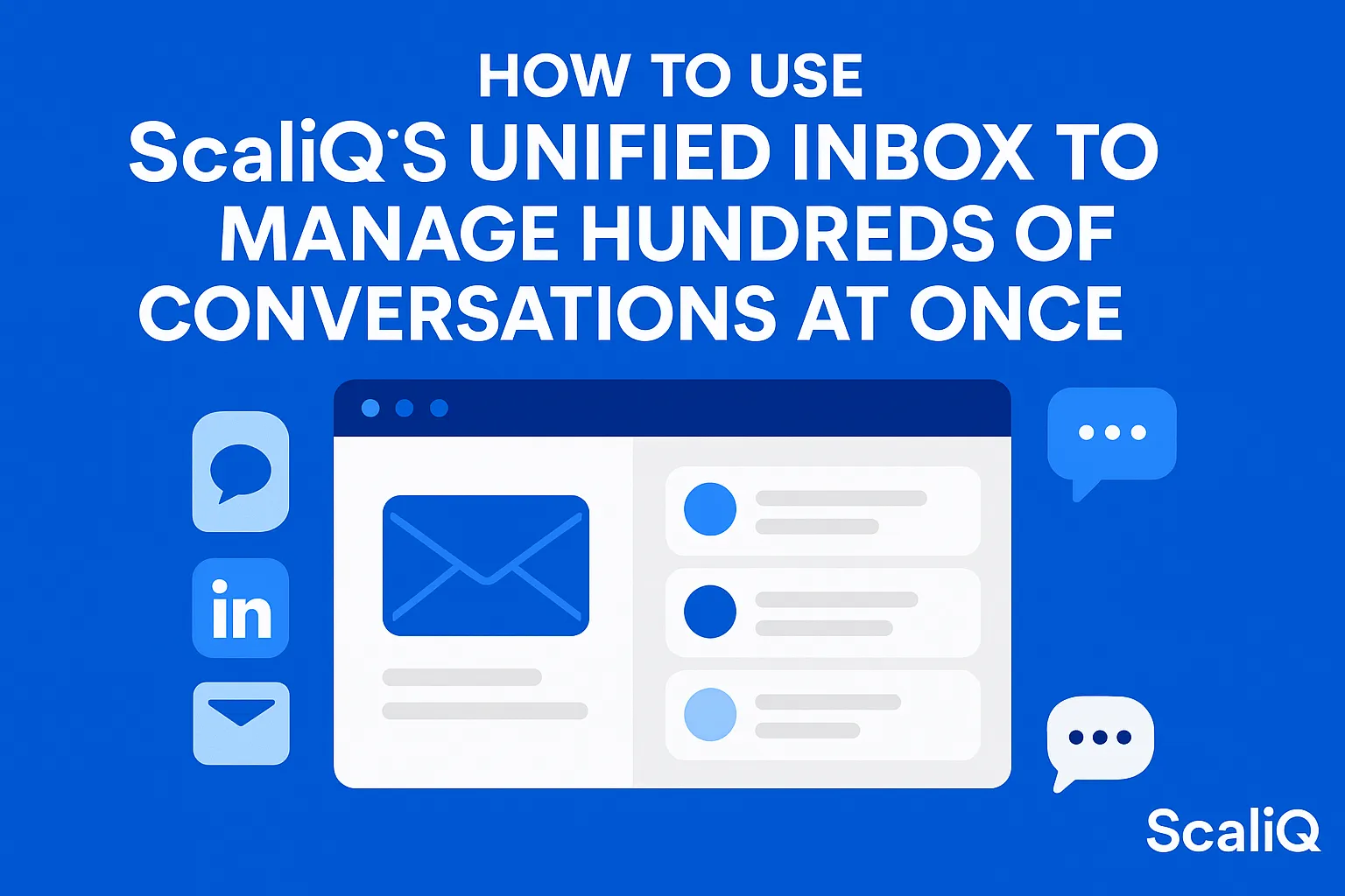 A screenshot of ScaliQ’s unified inbox showcasing multiple chat conversations, highlighting efficient communication management.